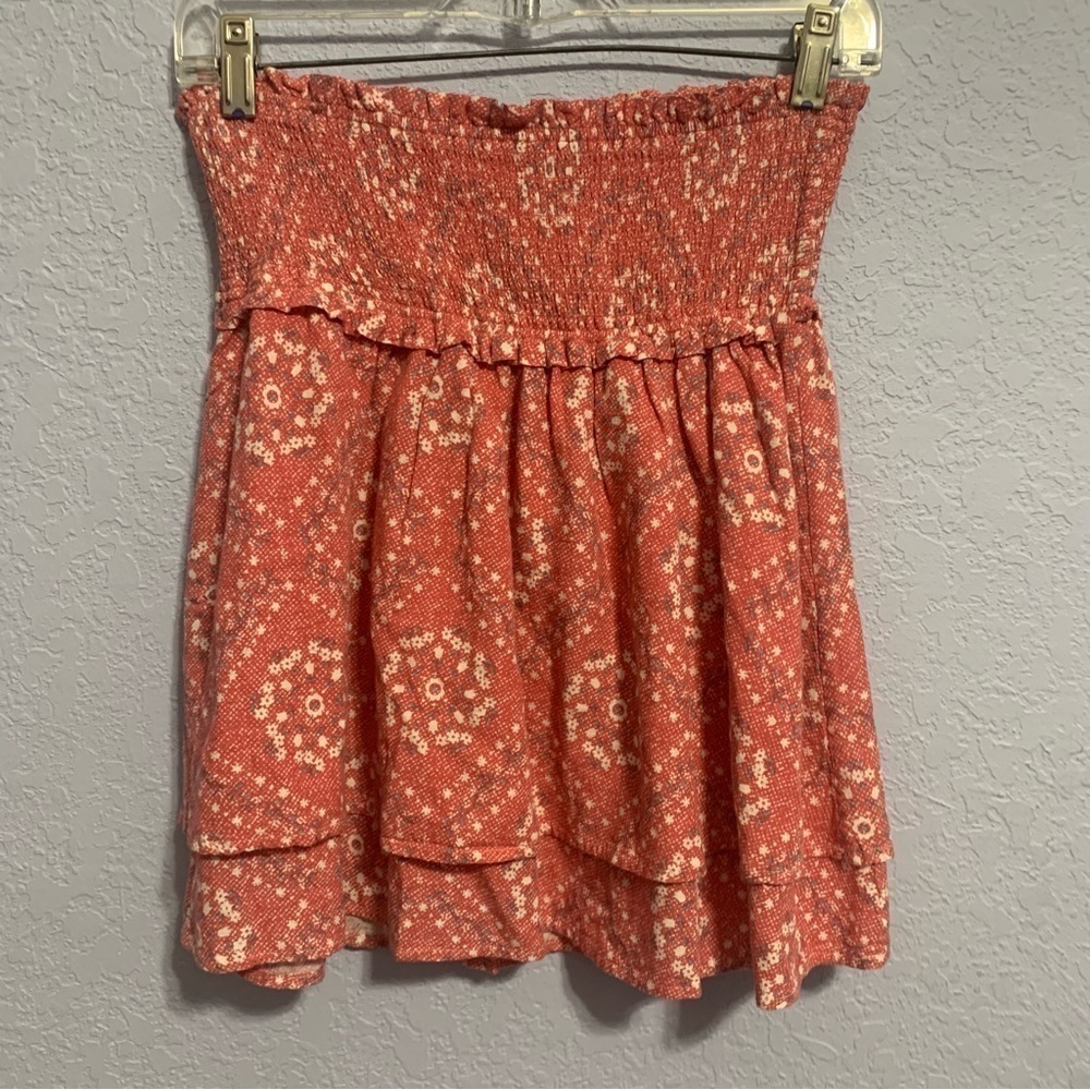 Rails Addison Diamond Floral Smocked Mini Skirt